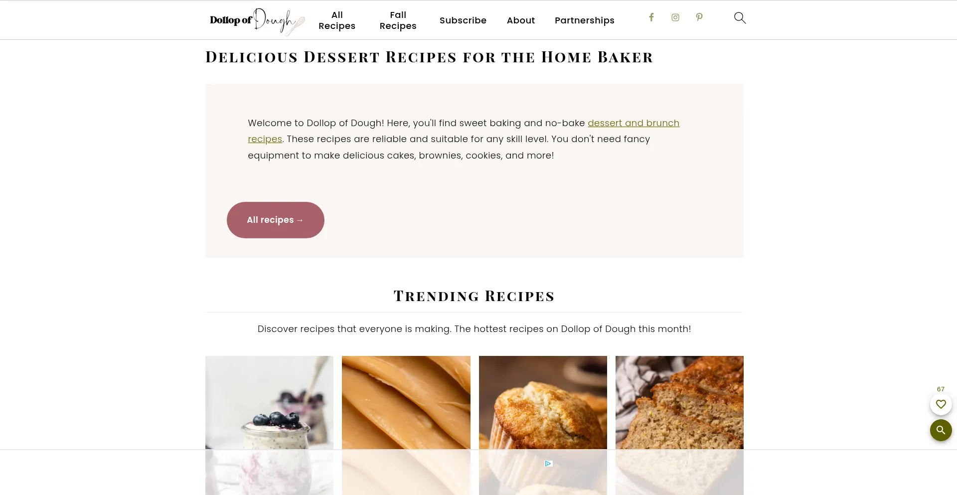 Dollopofdough.com Screenshot