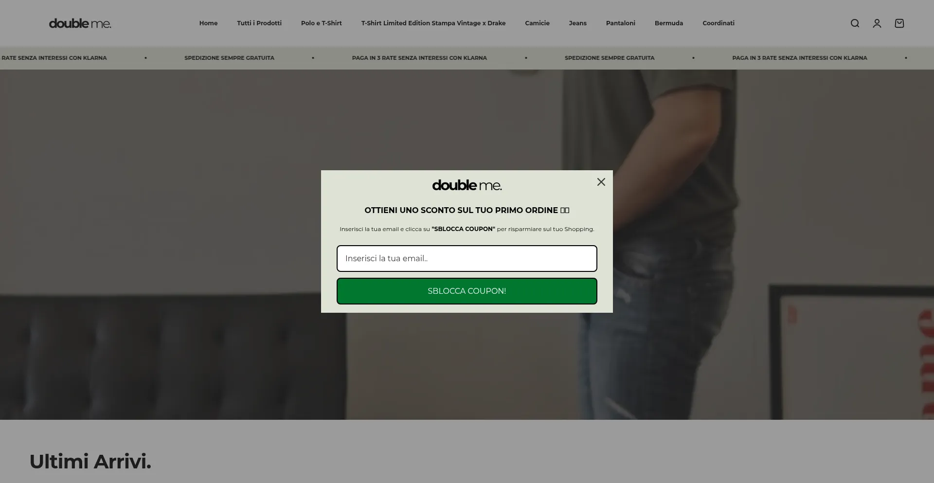 Website screenshot of Doubleme.co