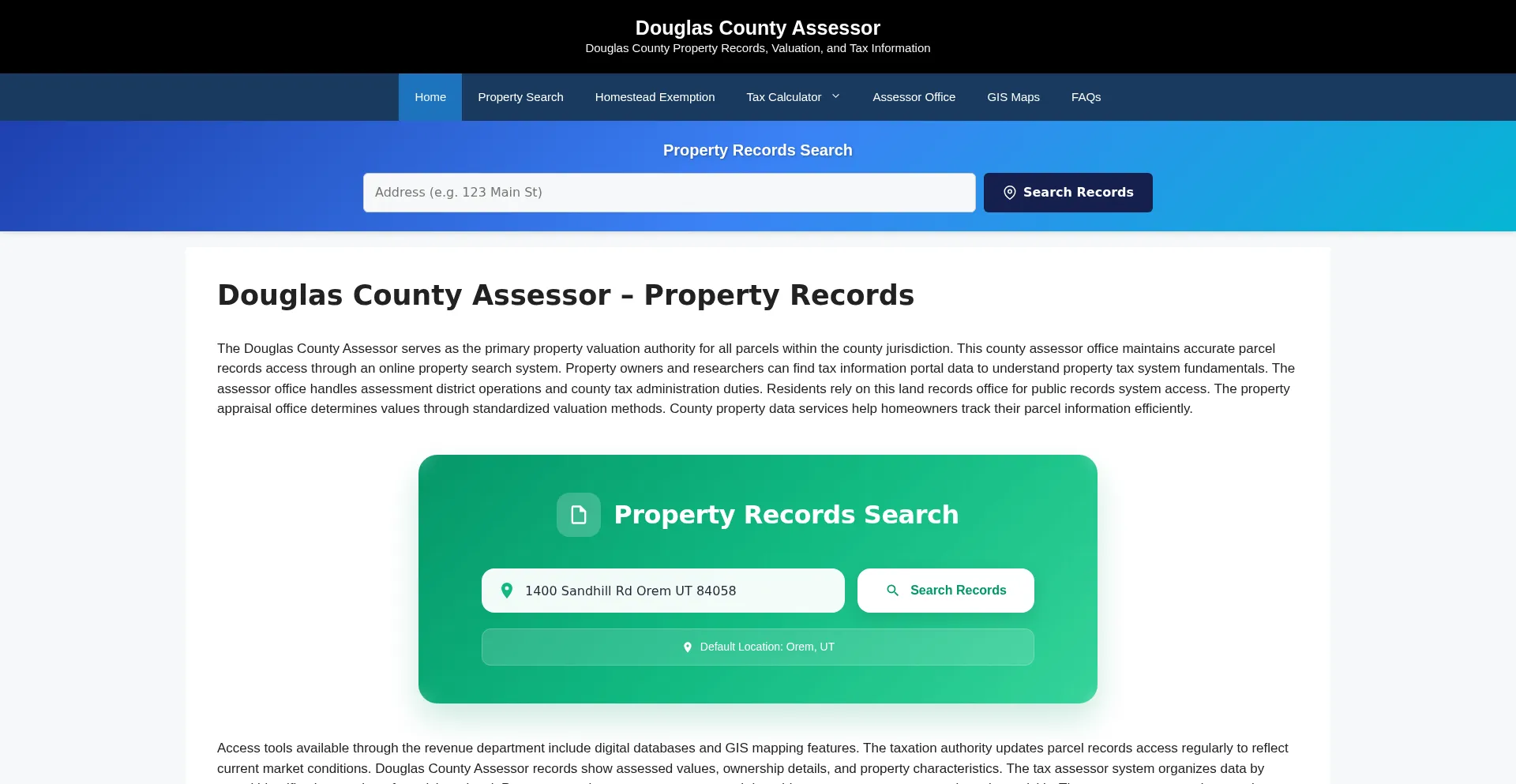 Douglascountyassessor.org