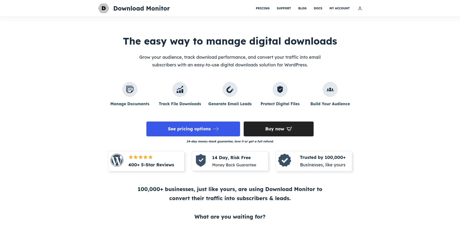 Website screenshot of Download-monitor.com