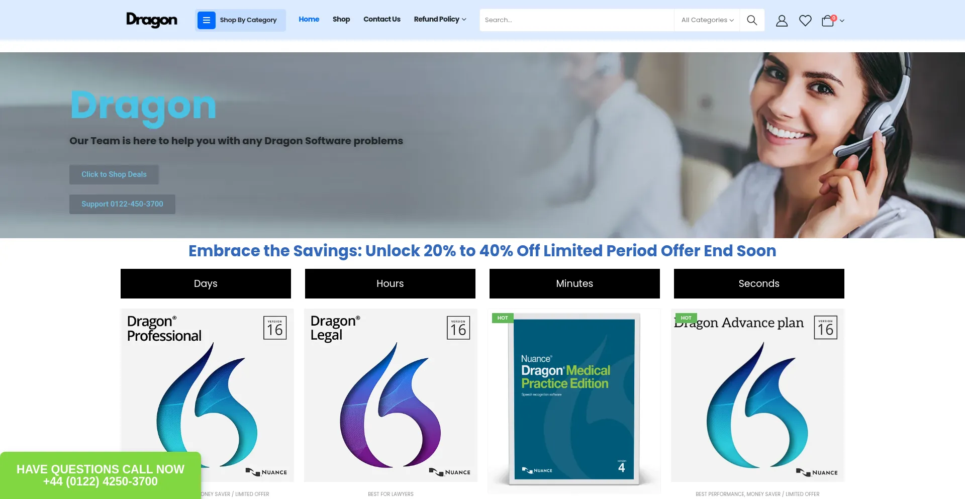 Website screenshot of Dragons-softwares.com