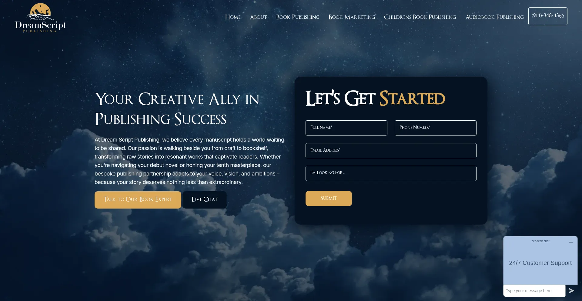 Dreamscriptpublishing.com Screenshot