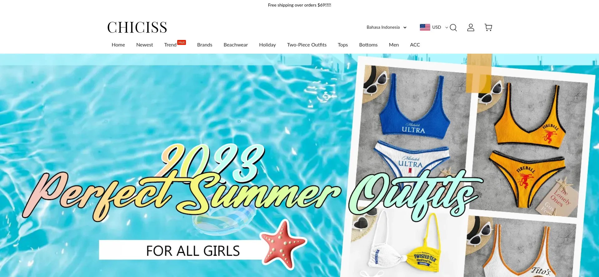 Website screenshot of Drinkinglook.com