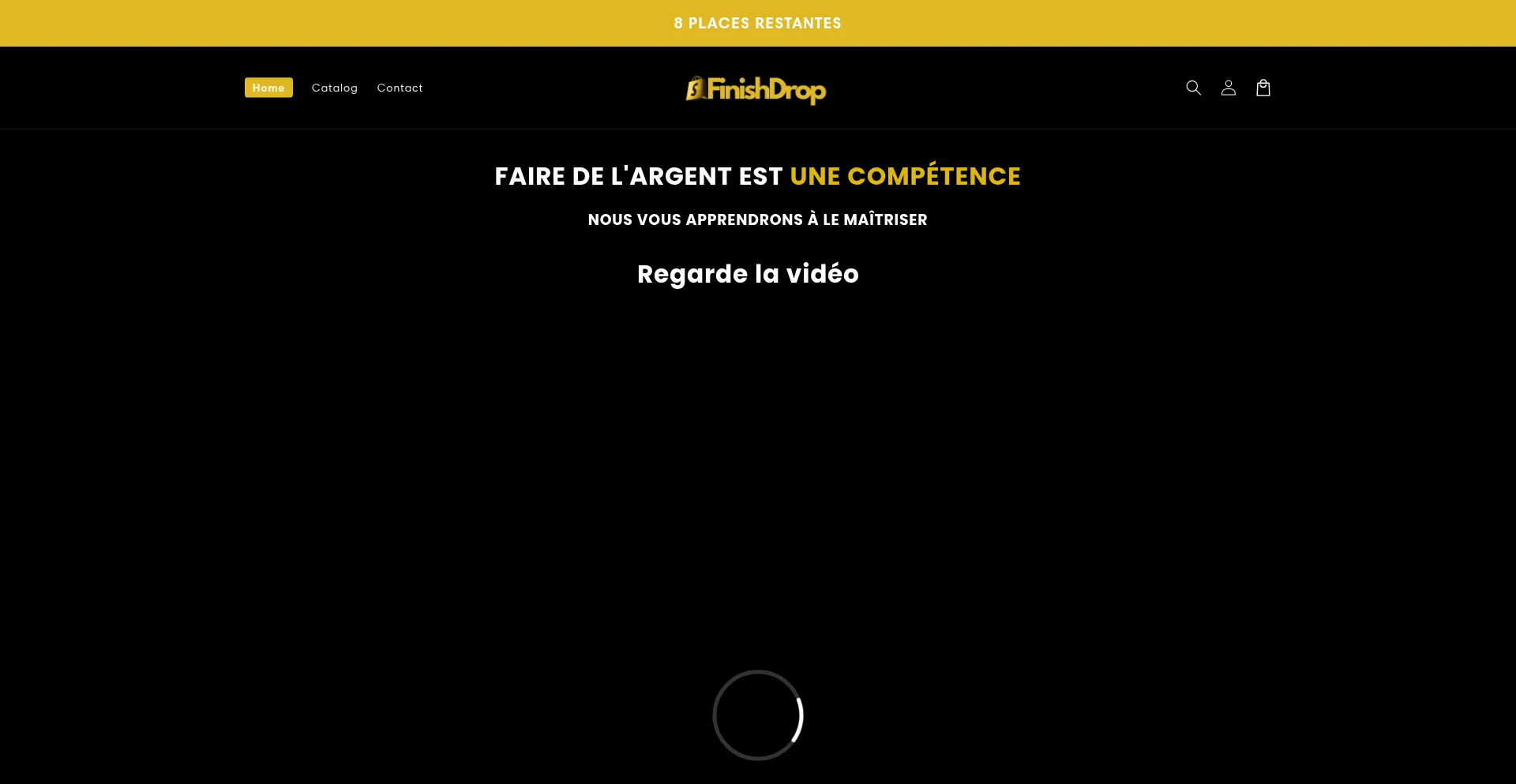 Website screenshot of Drop-finish.fr