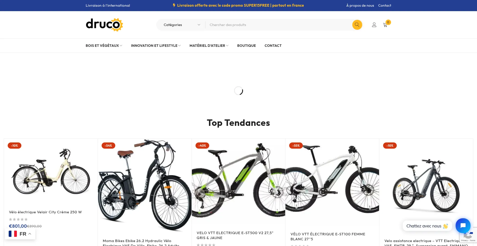 Website screenshot of Drucoshop.com