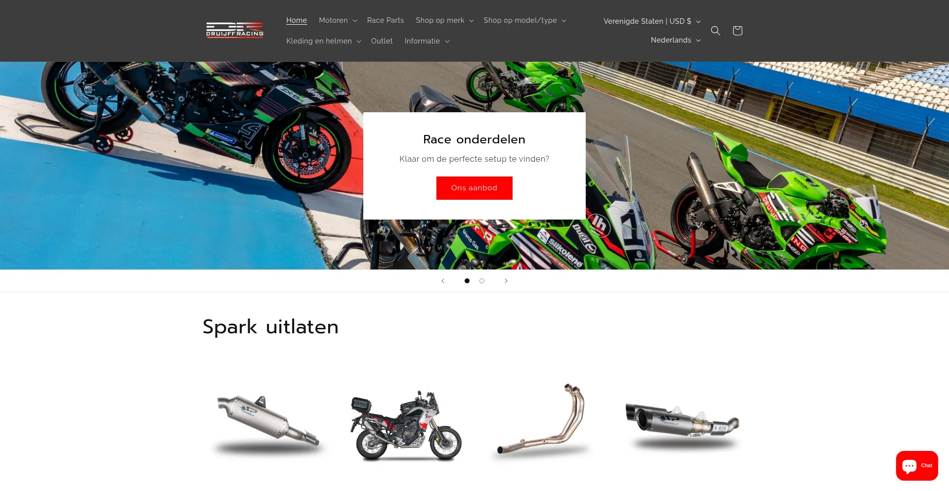 Website screenshot of Druijffracing.com