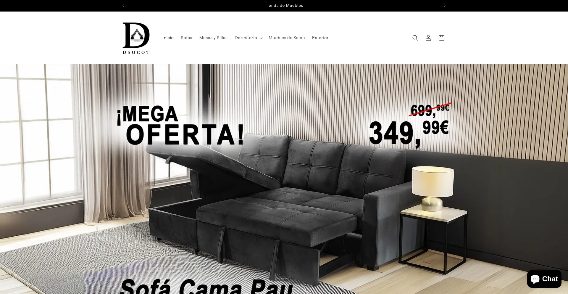 Website screenshot of Dsucot.com