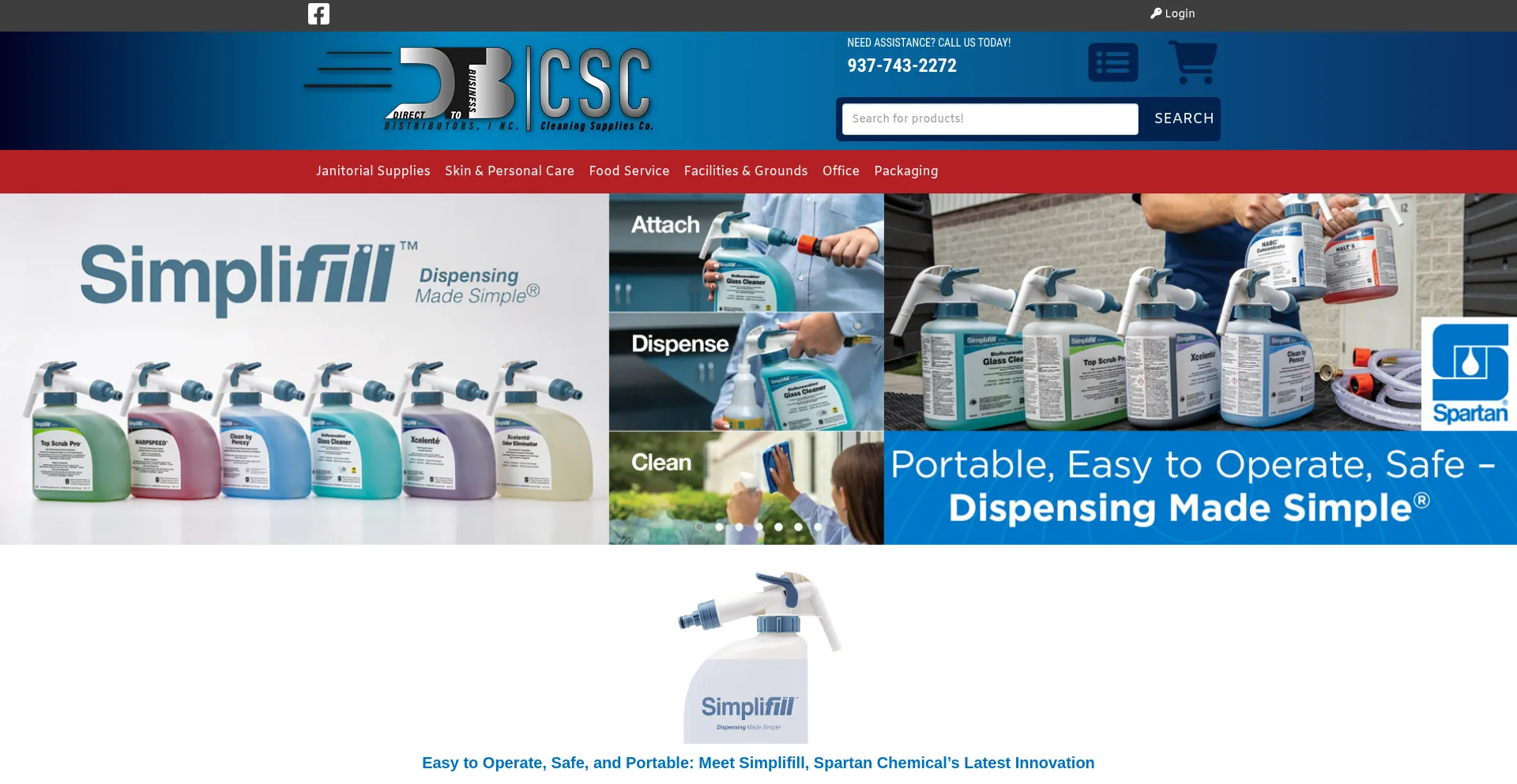 Website screenshot of Dtbdistributors.com