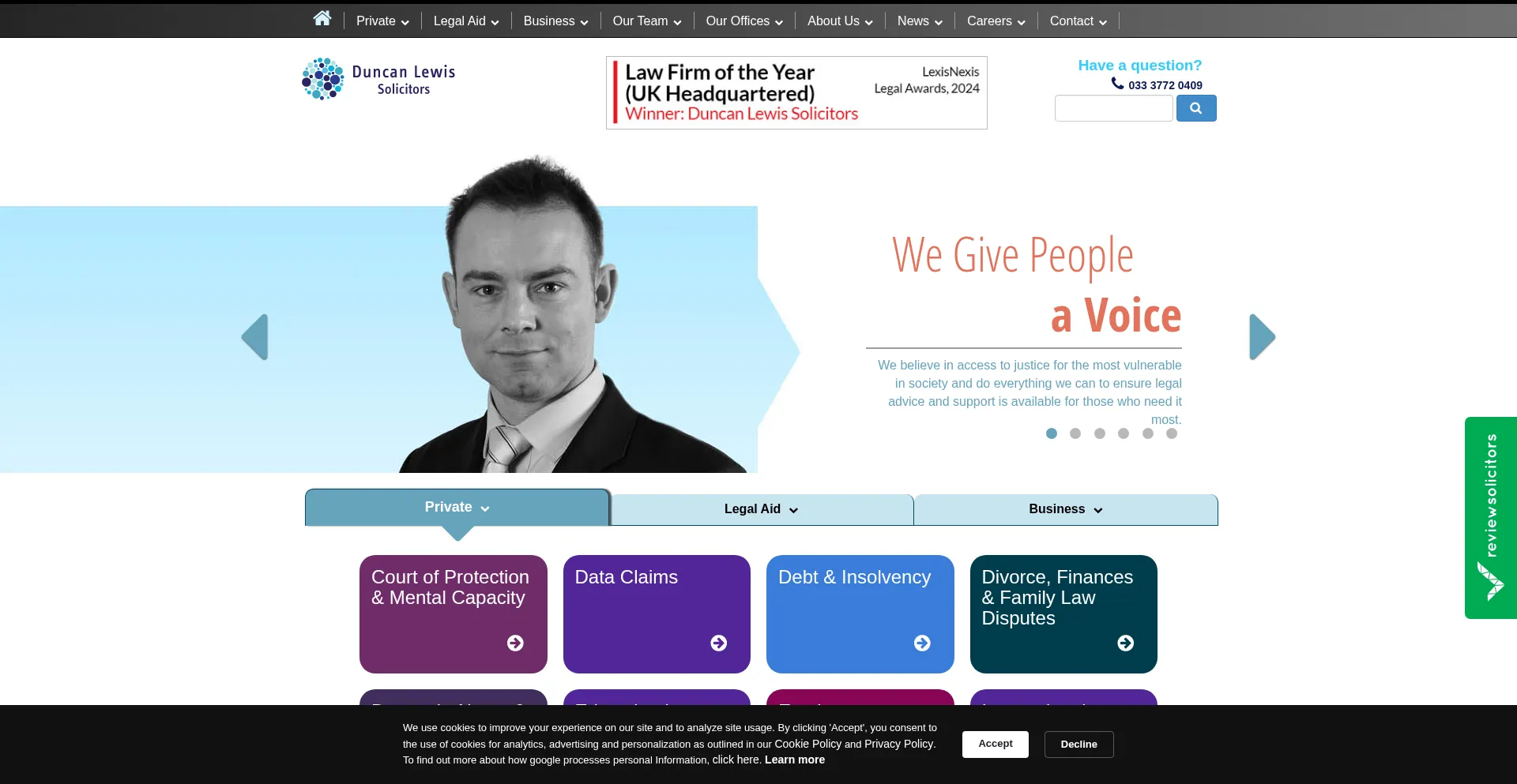 Duncanlewis.co.uk Screenshot