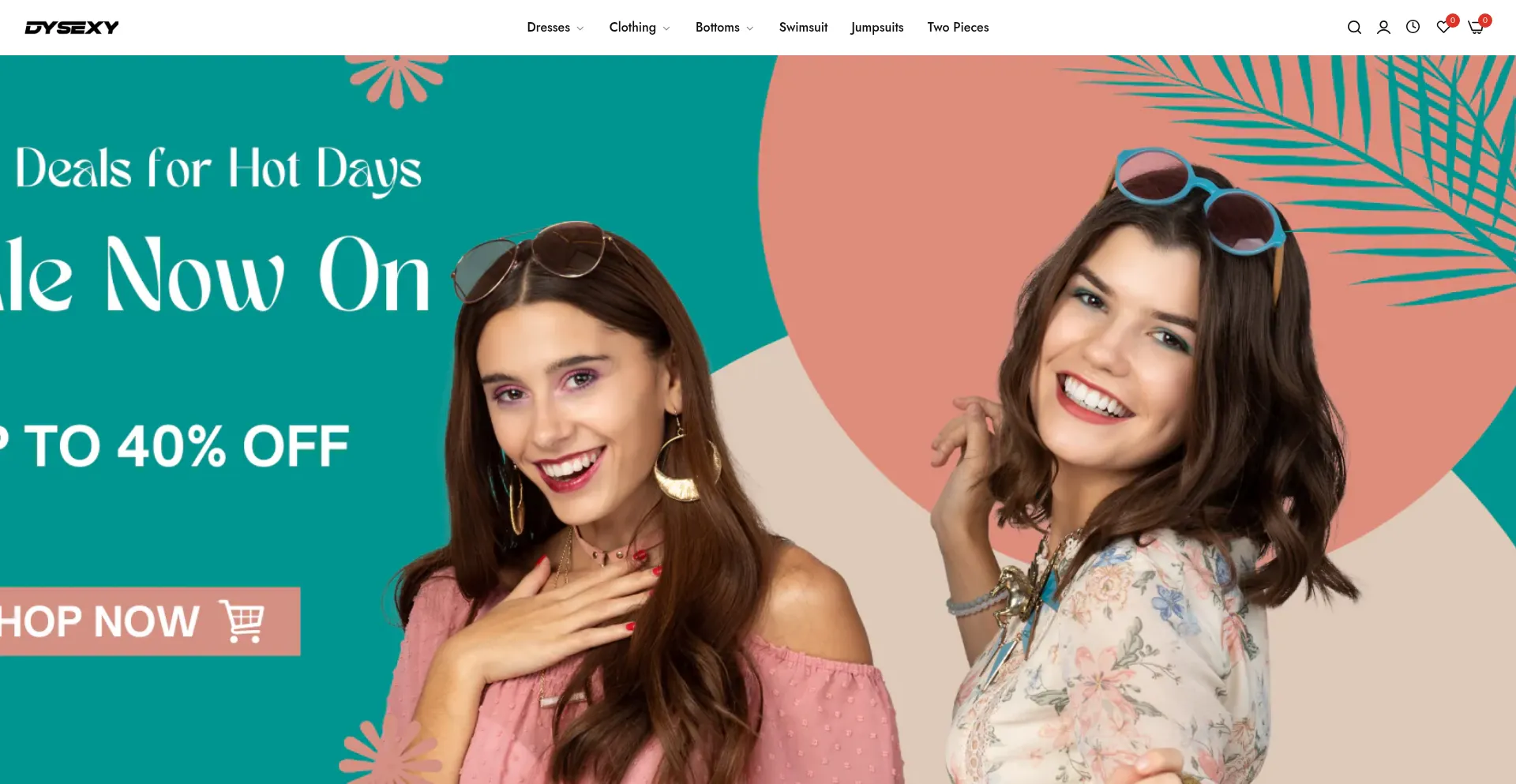 Website screenshot of Dysexy.com