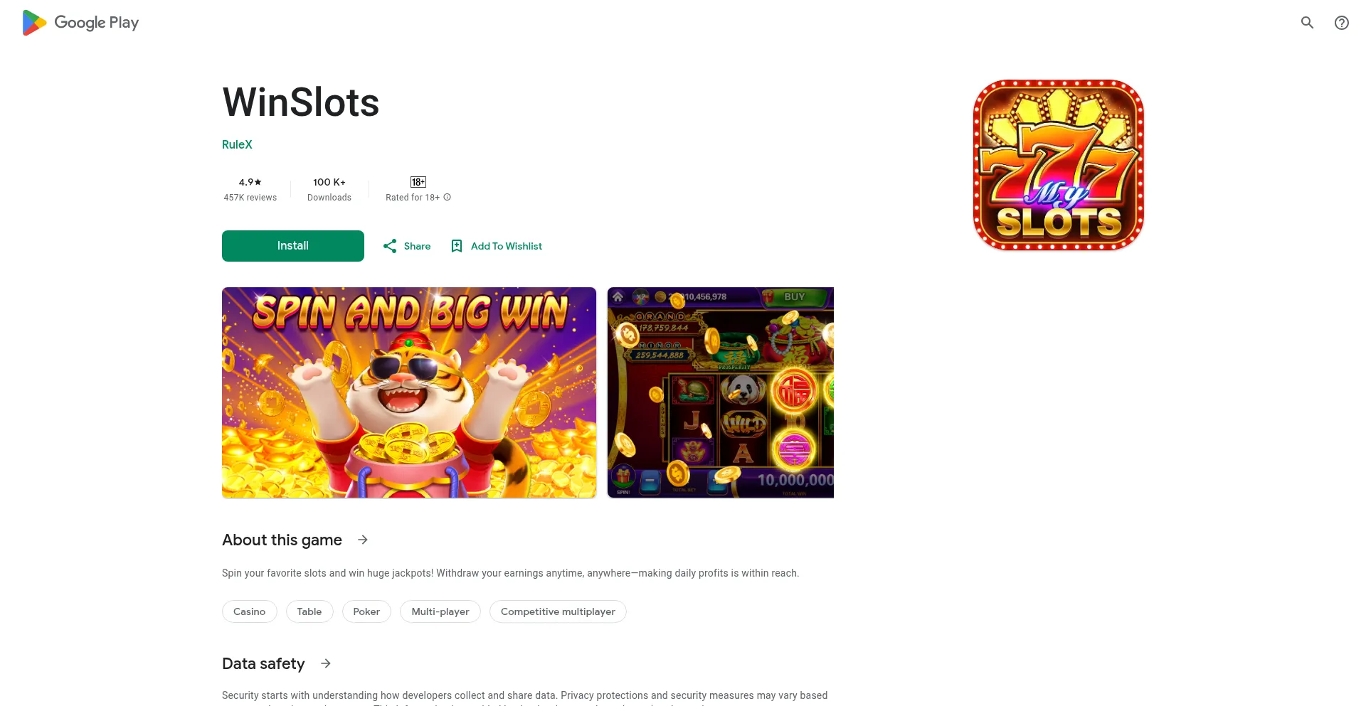 Website screenshot of E11sites.wslots007.com