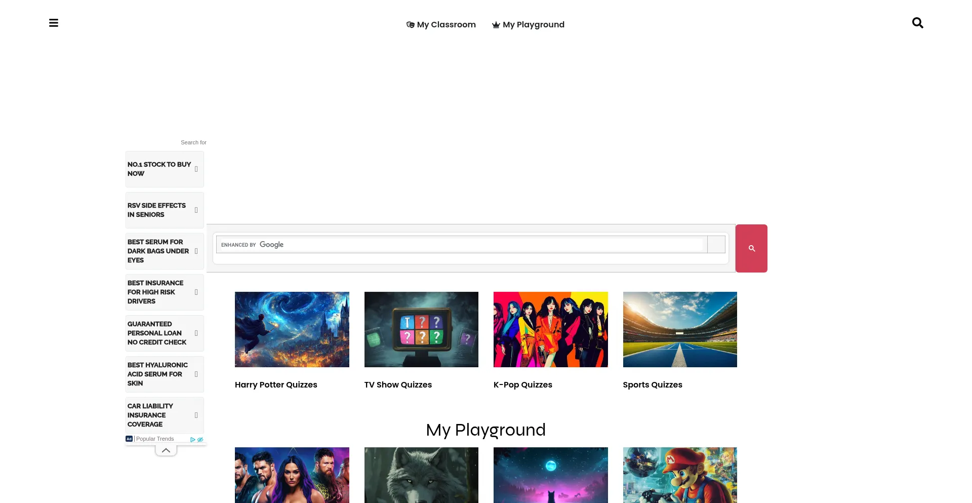 Website screenshot of Eastembrace.com