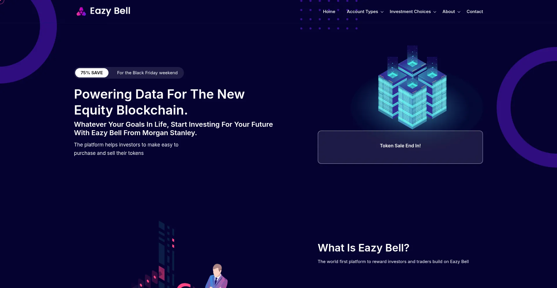 Website screenshot of Eazybell.com
