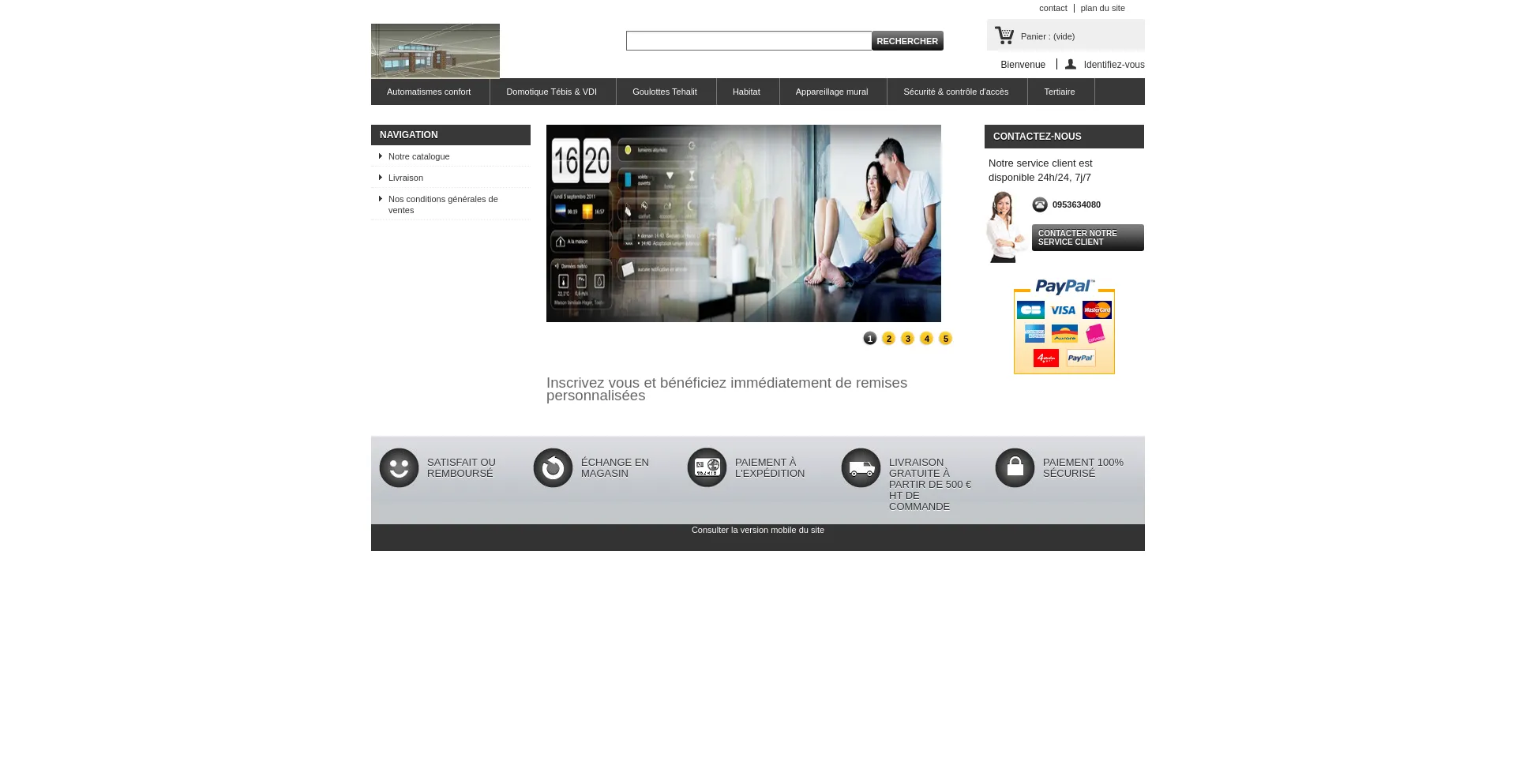 Website screenshot of Eddis.fr