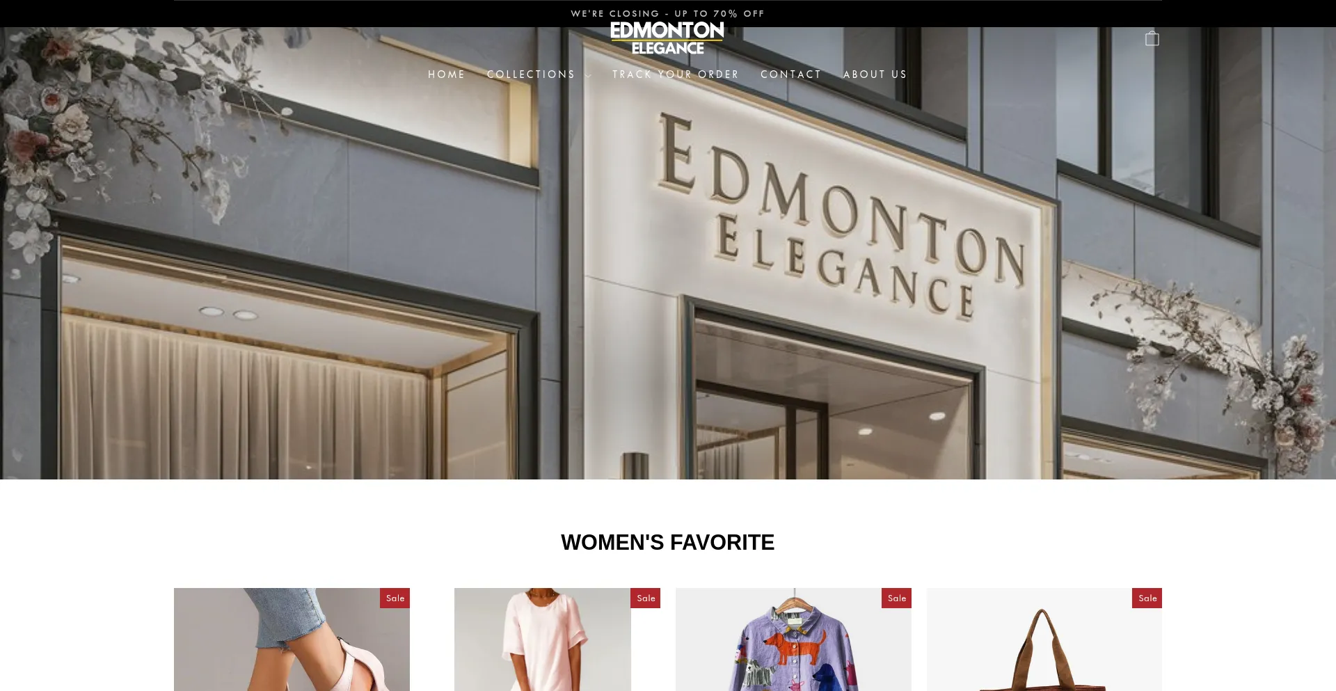 Website screenshot of Edmonton-elegance.com