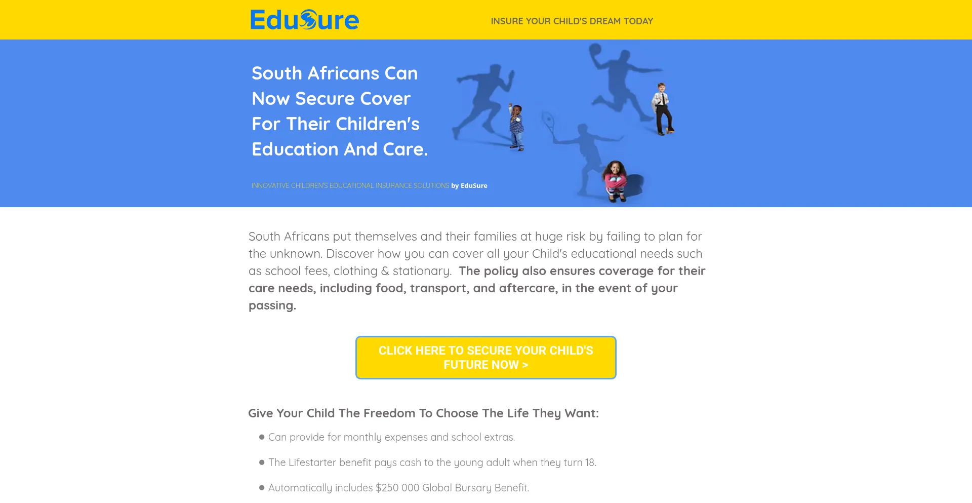 Edu-sure.co.za Screenshot