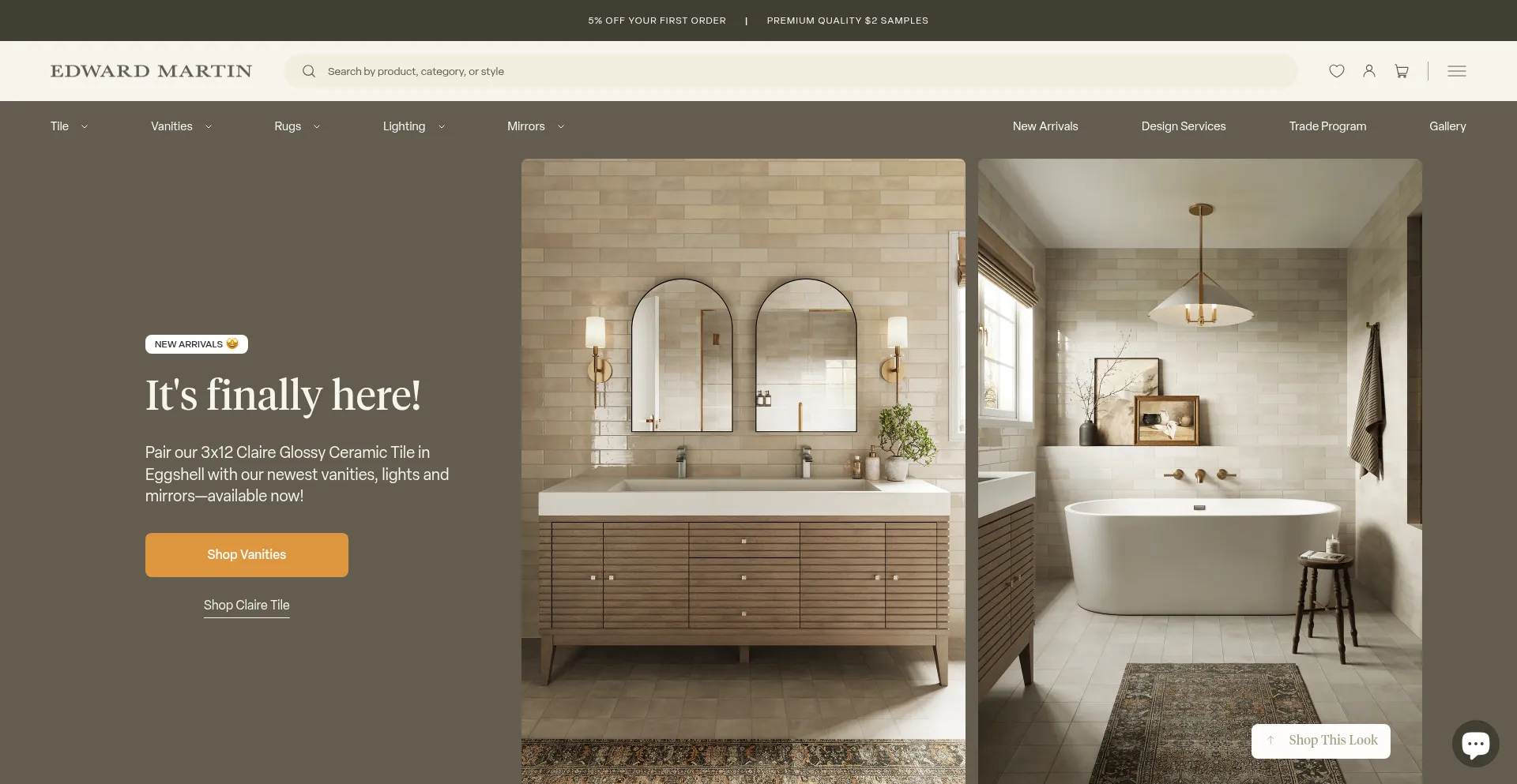Website screenshot of Edwardmartin.com