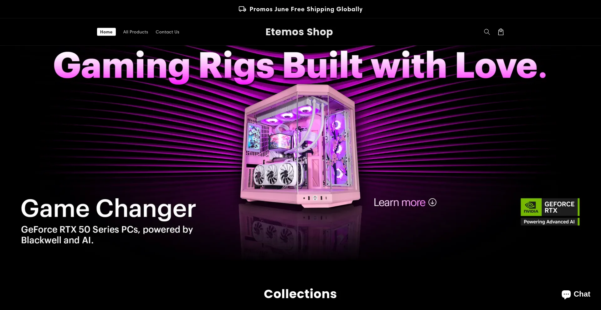 Website screenshot of Eetemos.shop