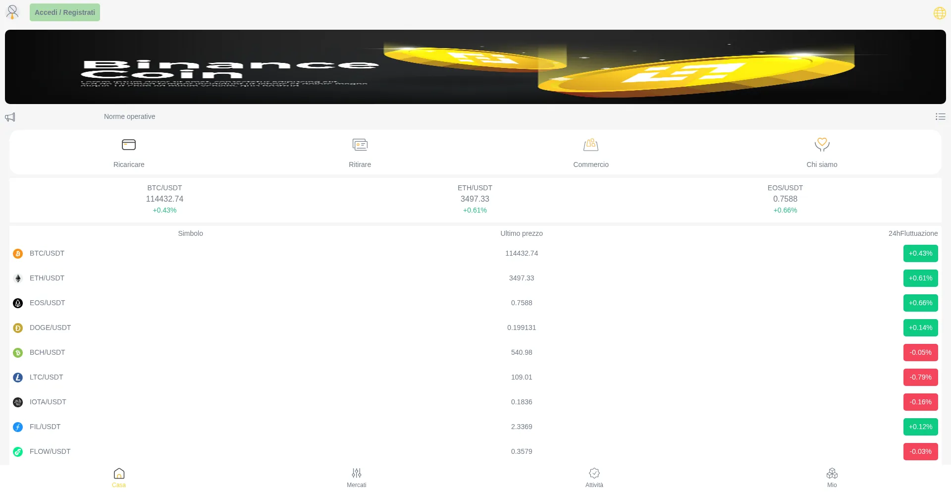 Website screenshot of Egalite.bond