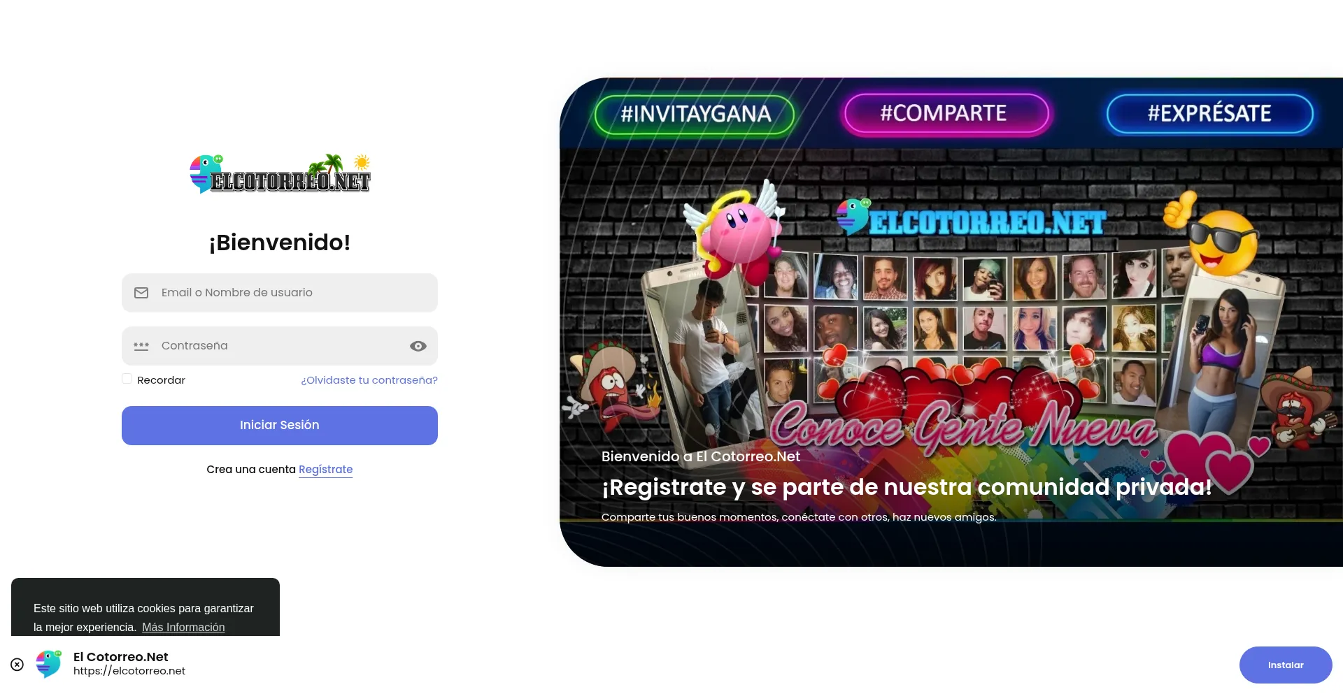 Website screenshot of Elcotorreo.net