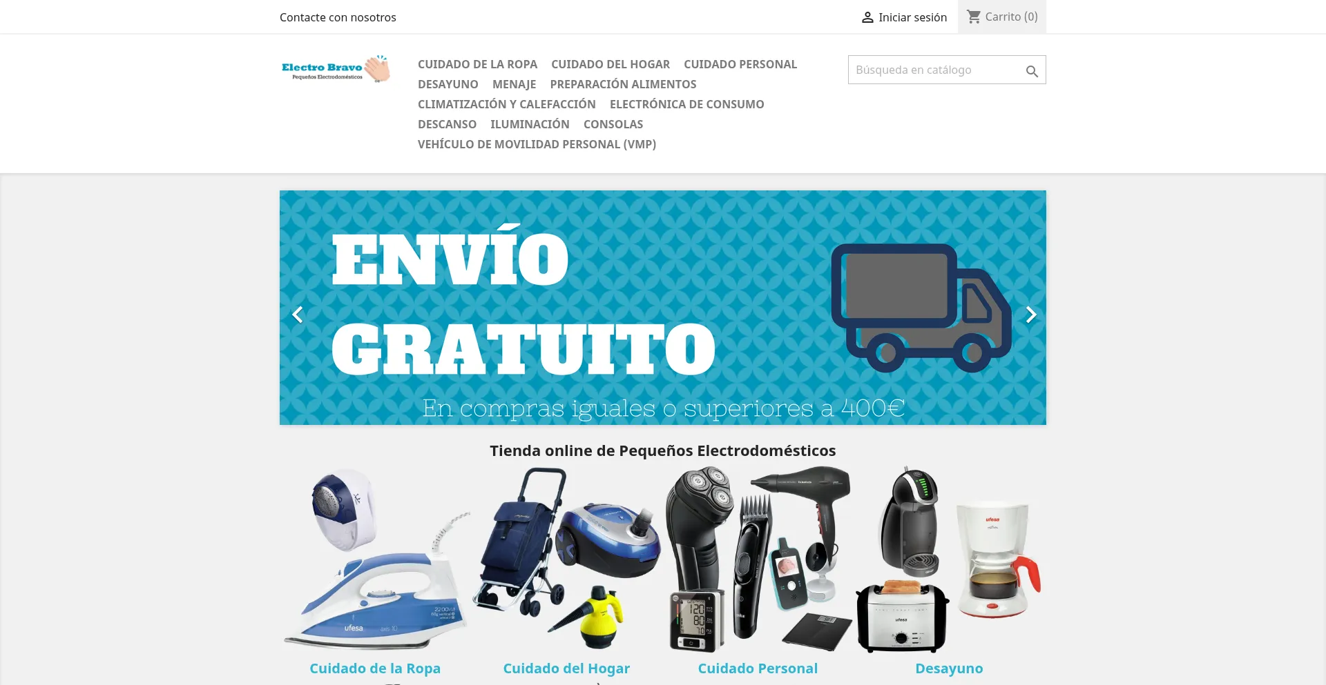 Electrobravo.es Screenshot