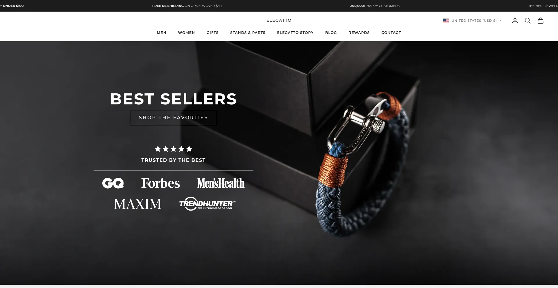 Website screenshot of Elegatto.com