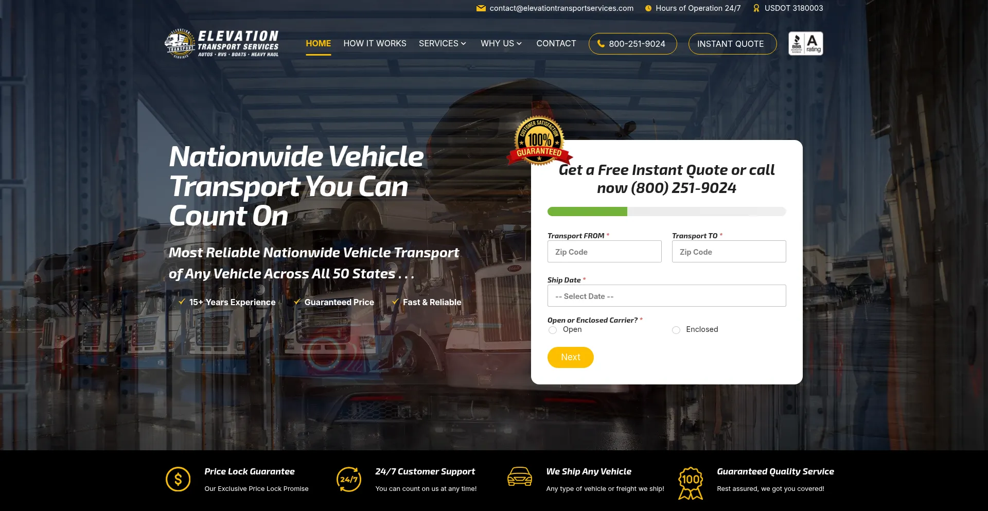 Elevationtransportservices.com est-il Sûr et Fiable ?