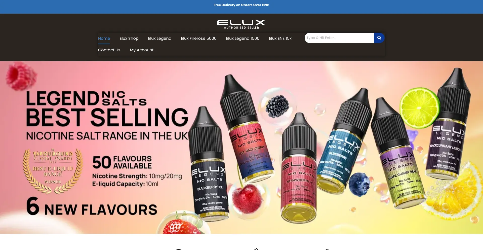 Eluxsalt.co.uk Screenshot