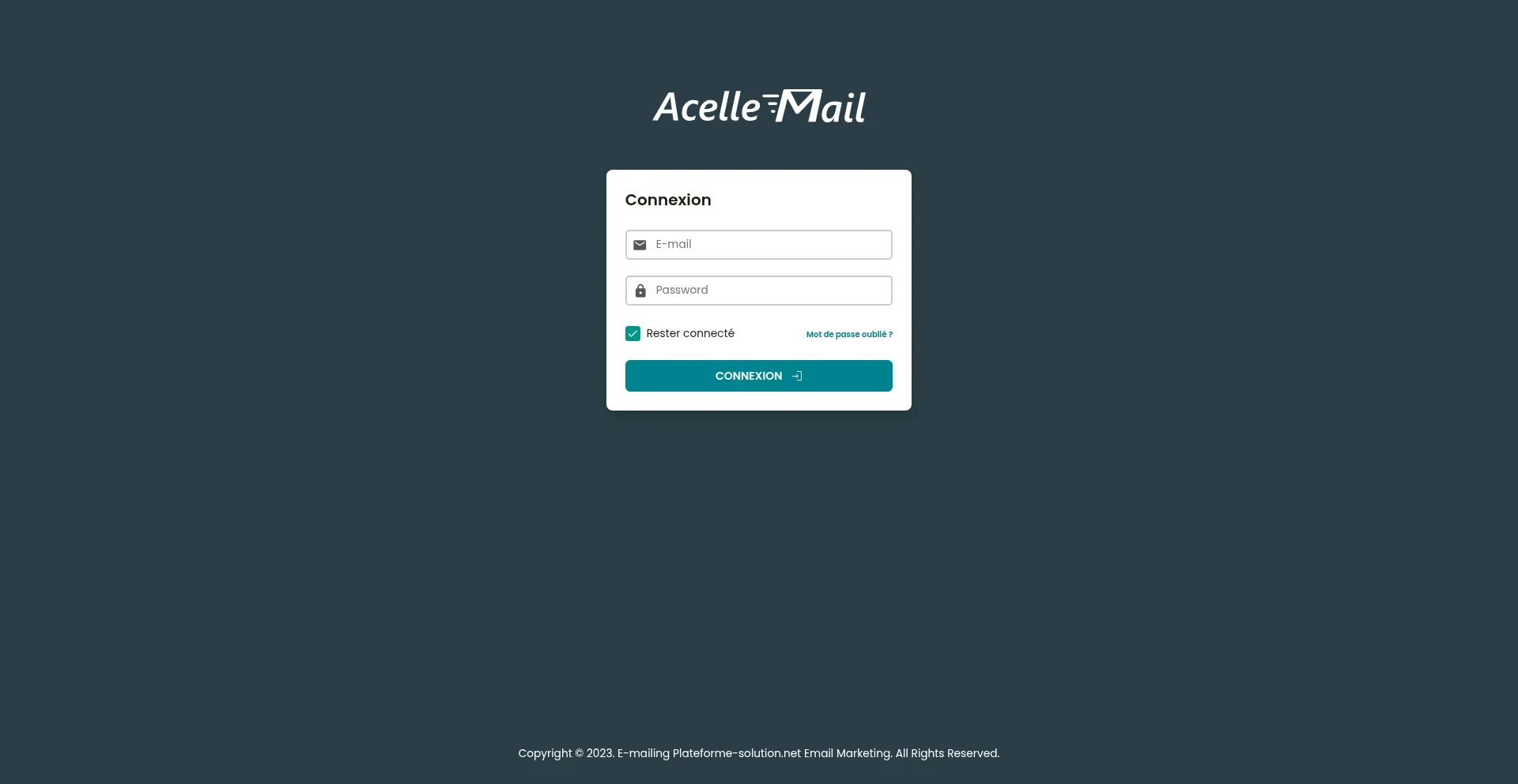 Website screenshot of Emailing.plateforme-solution.net