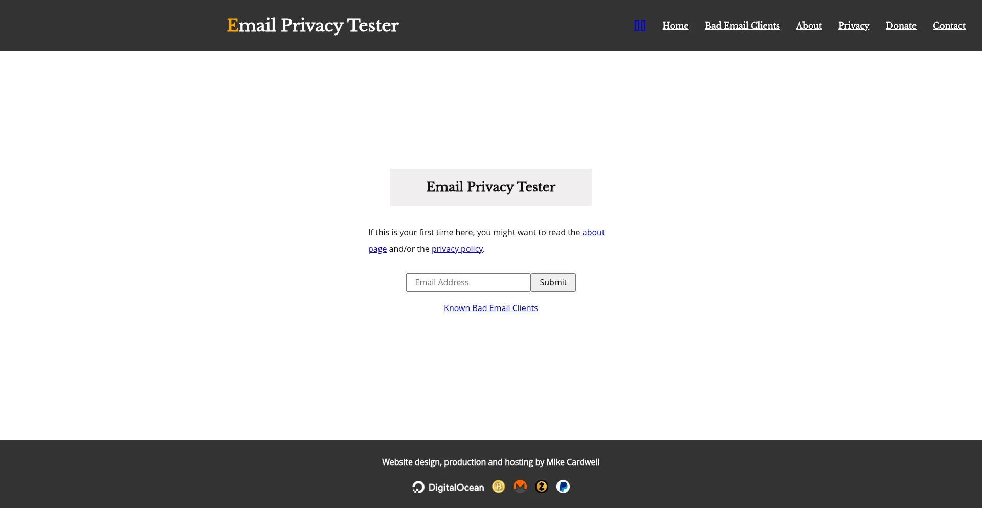 Emailprivacytester.com