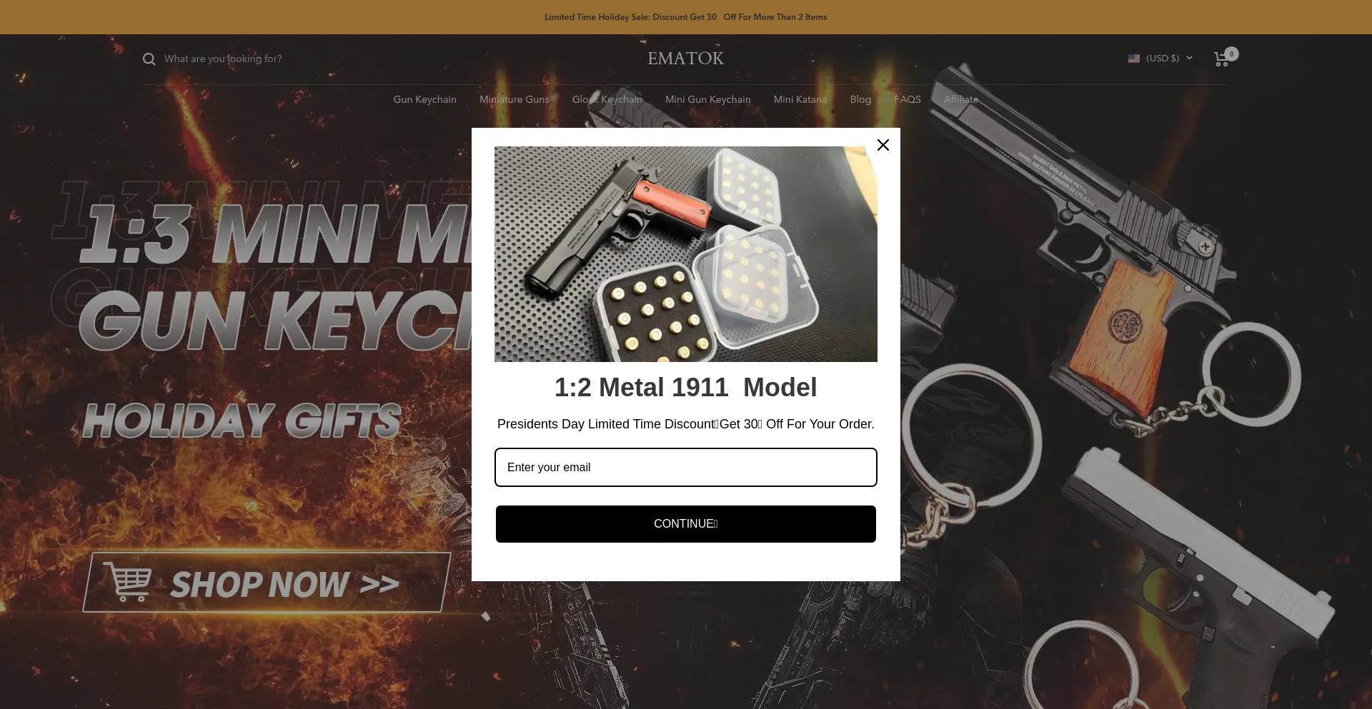 Website screenshot of Ematok.com