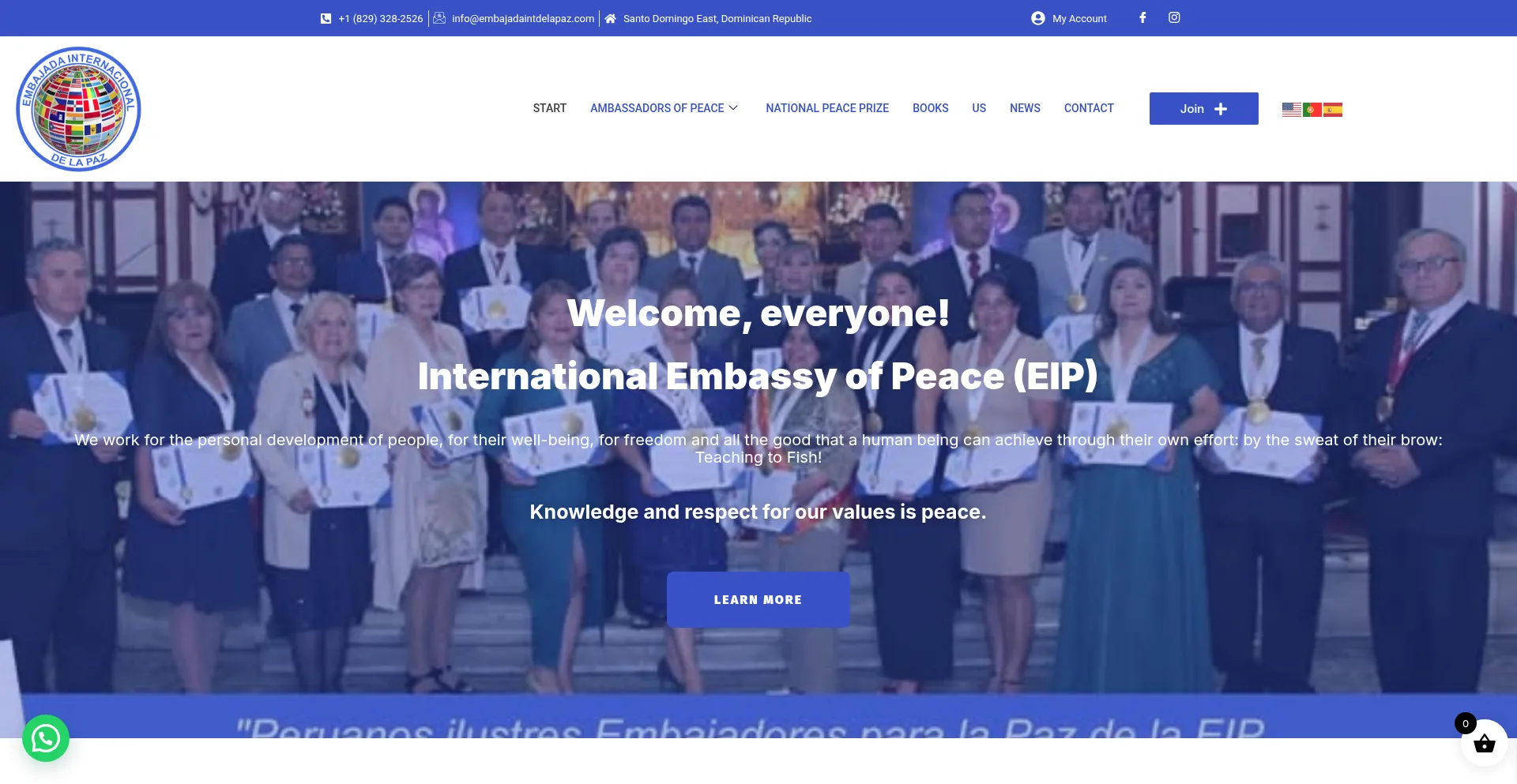 Embajadaintdelapaz.com
