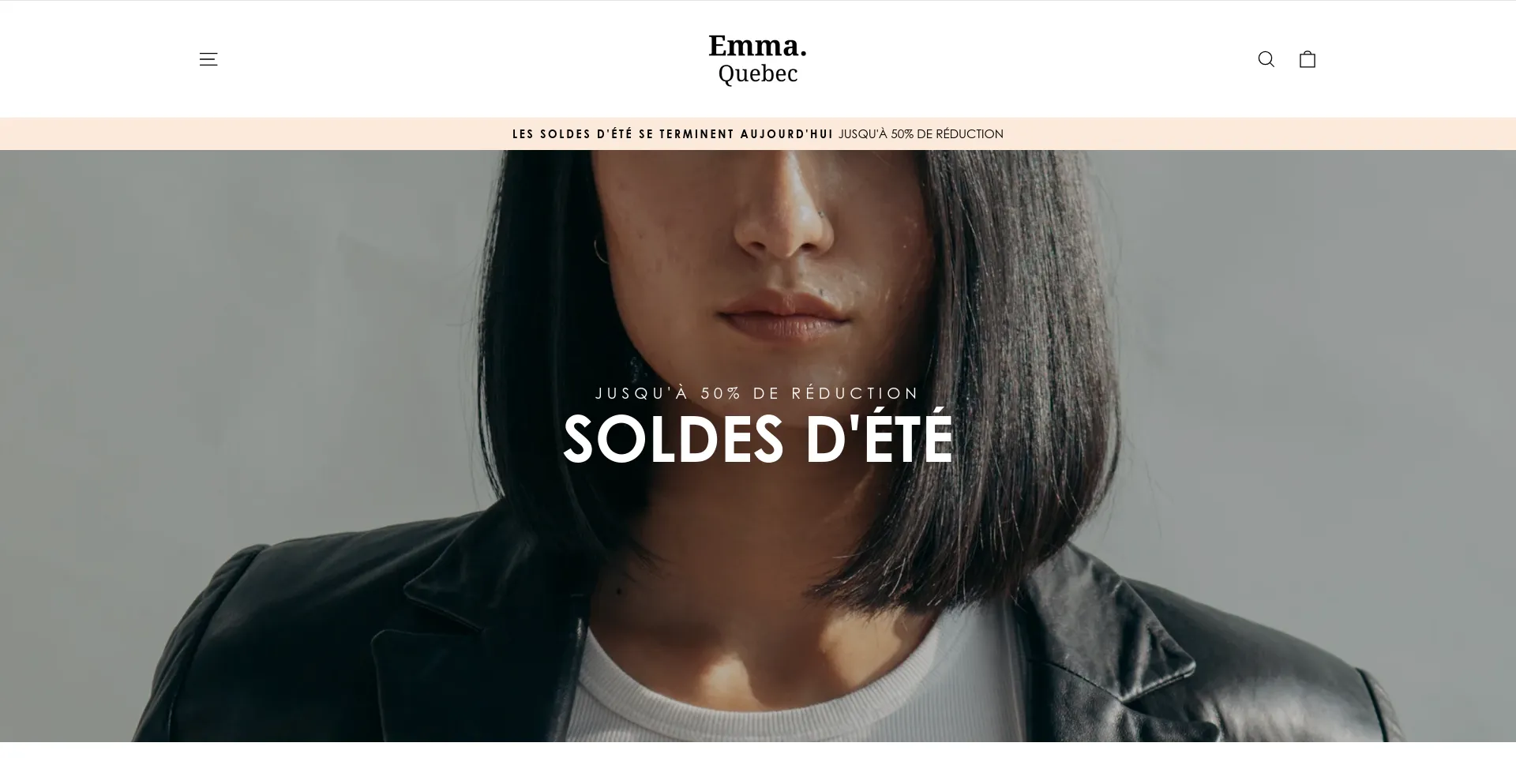 Website screenshot of Emma-quebec.com