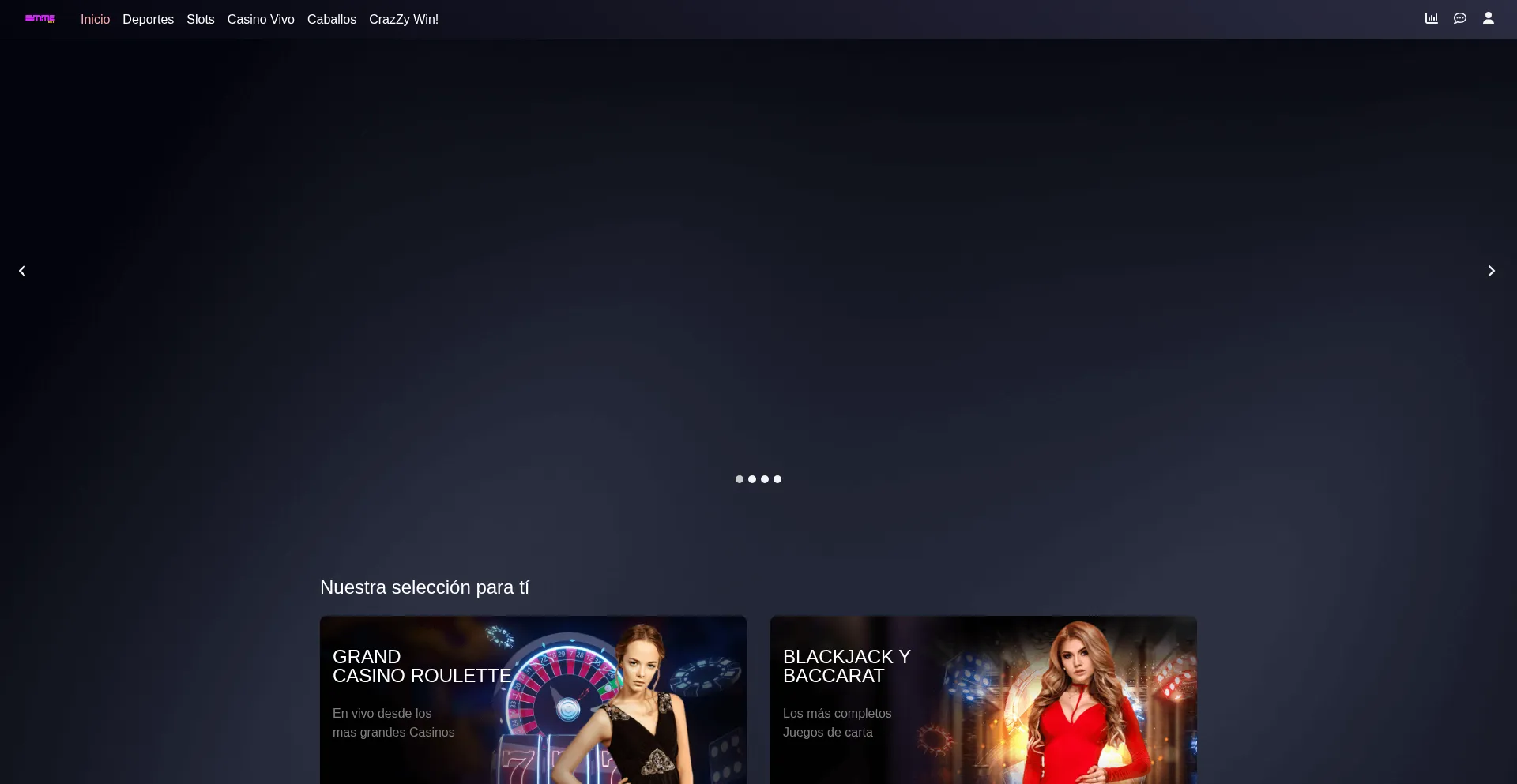Website screenshot of Emme8.bet