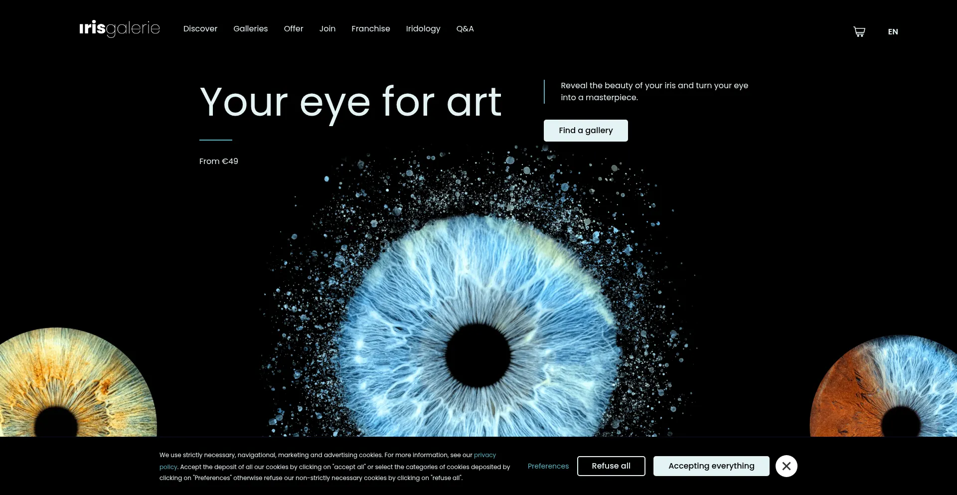 En.irisgalerie.com Screenshot