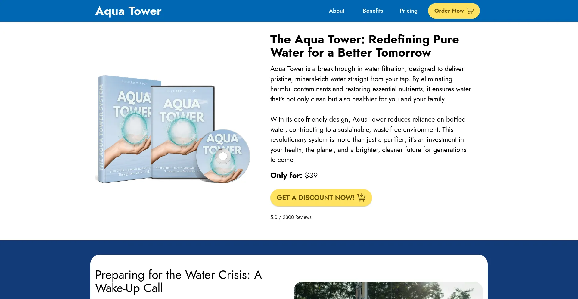 Website screenshot of En-en--aquatower.com
