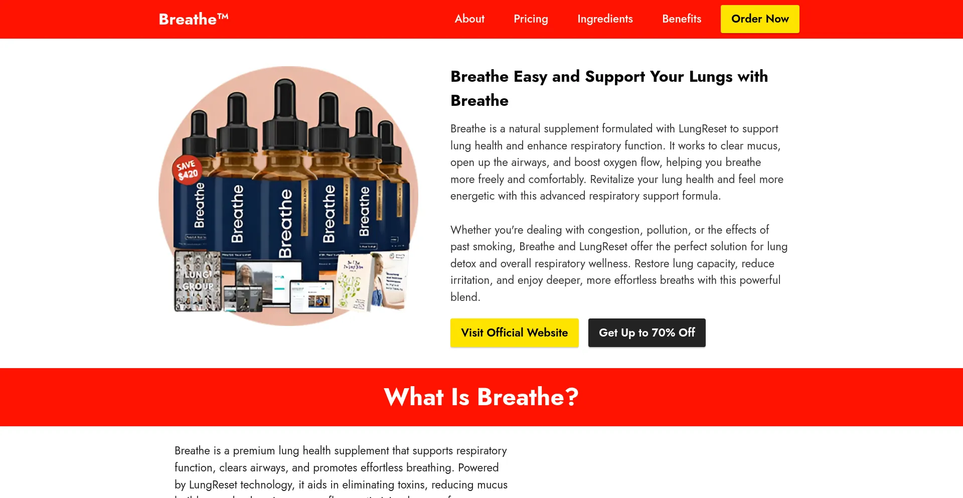 Website screenshot of En-eng-breathe.com
