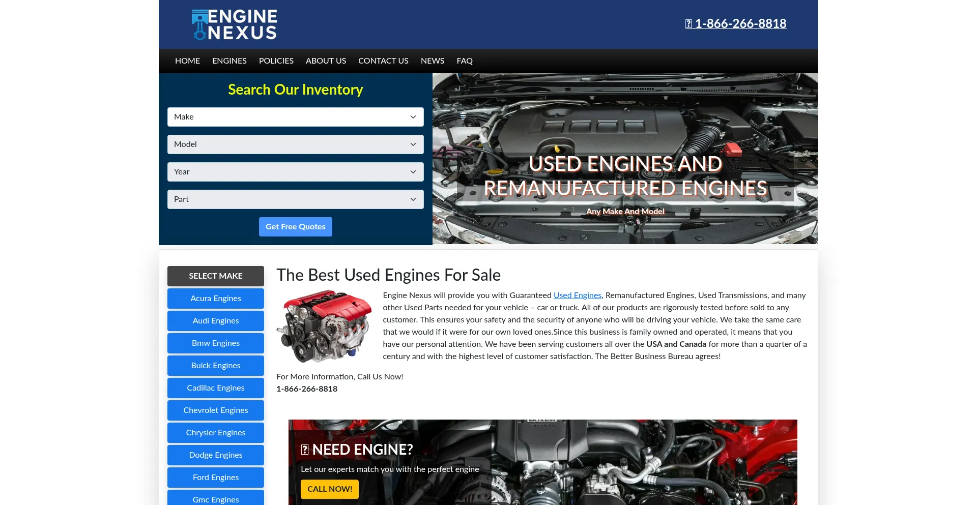 Enginenexus.com Screenshot
