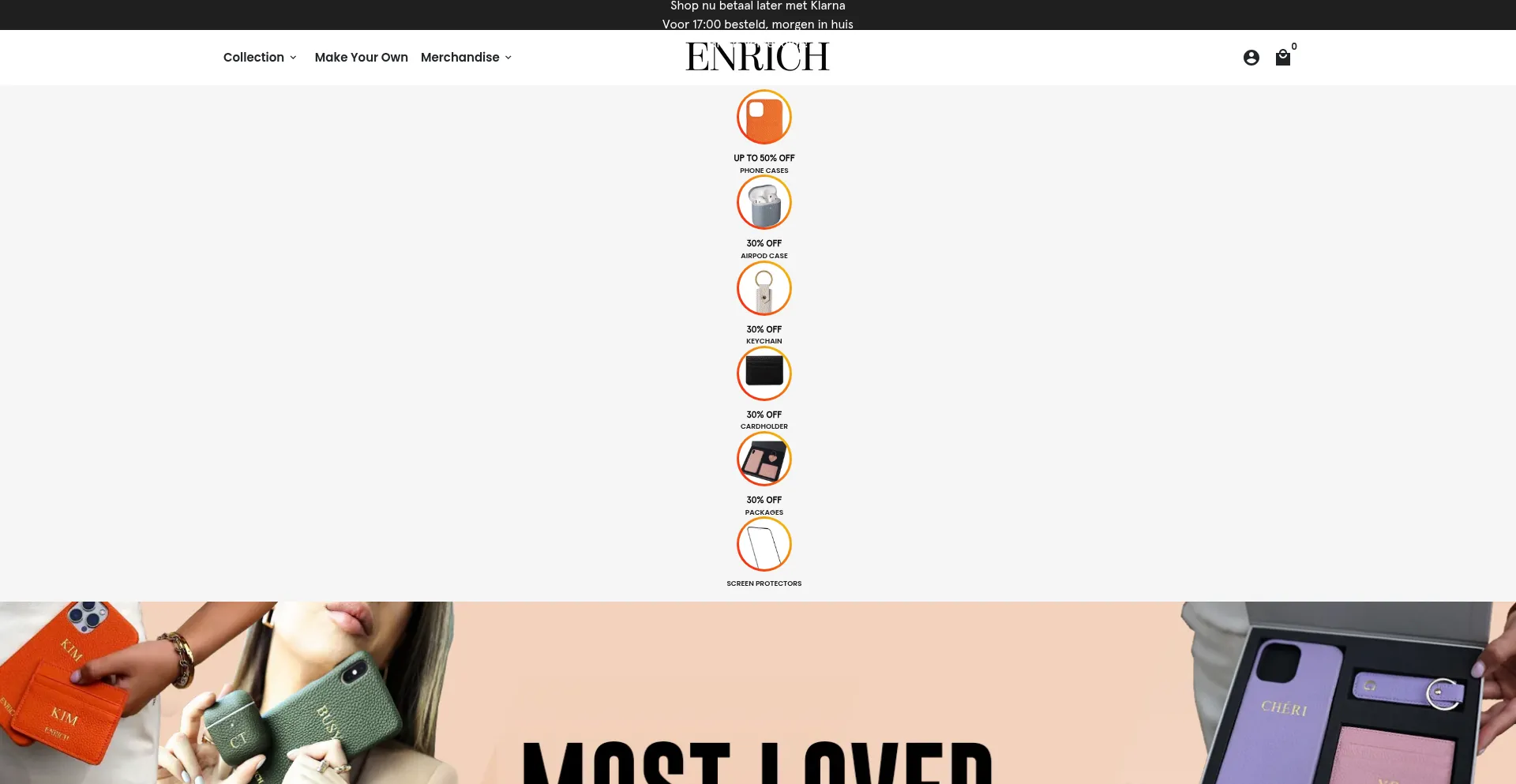 Website screenshot of Enrichofficial.com