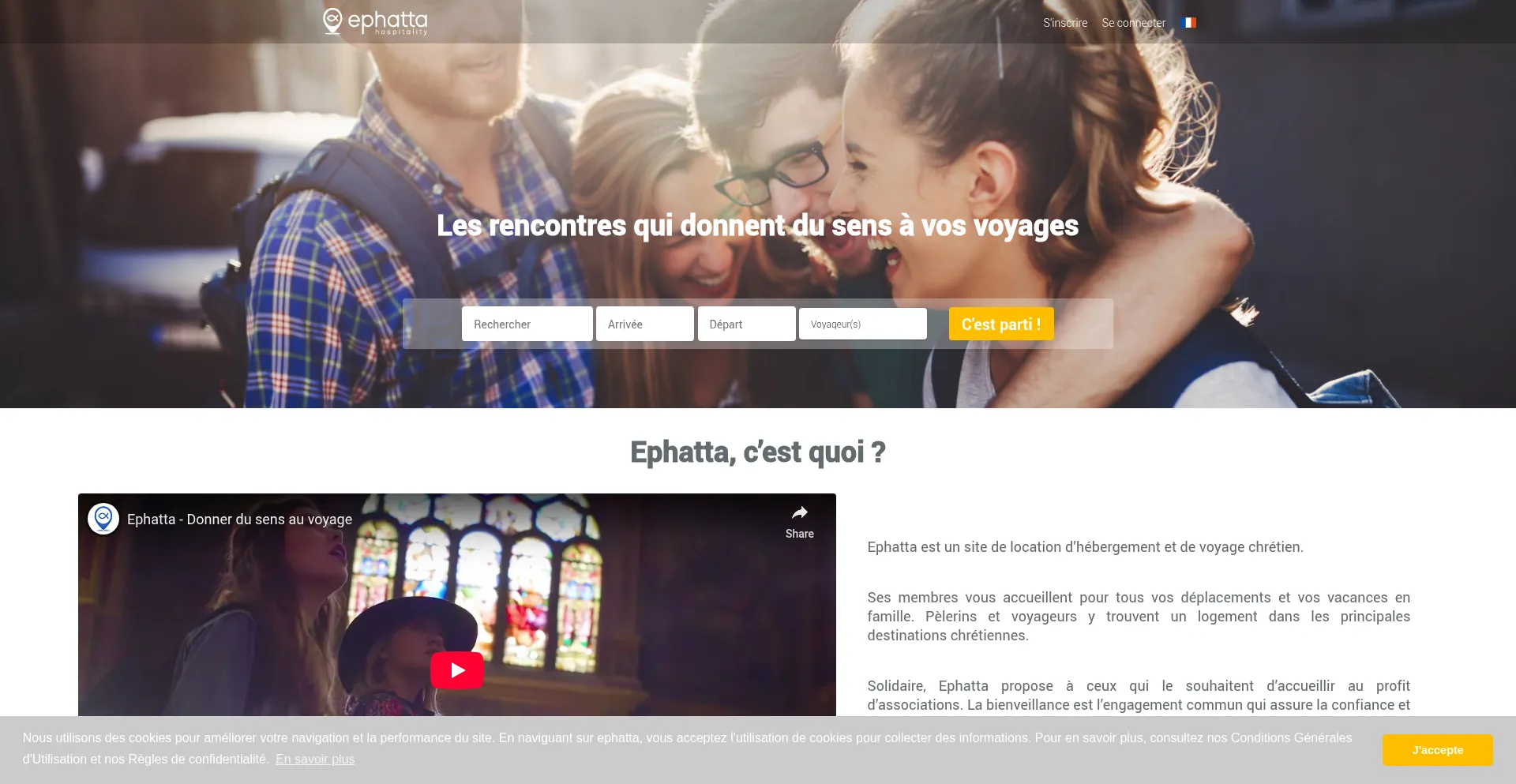 Website screenshot of Ephatta.com