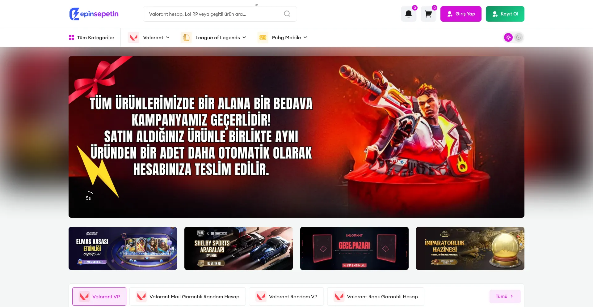 Website screenshot of Epinsepetin.com