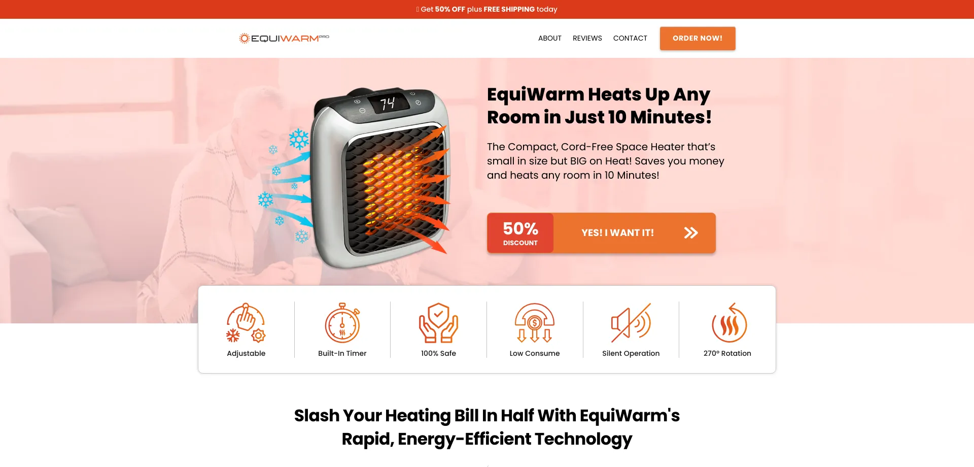 Website screenshot of Equiwarmpro.co