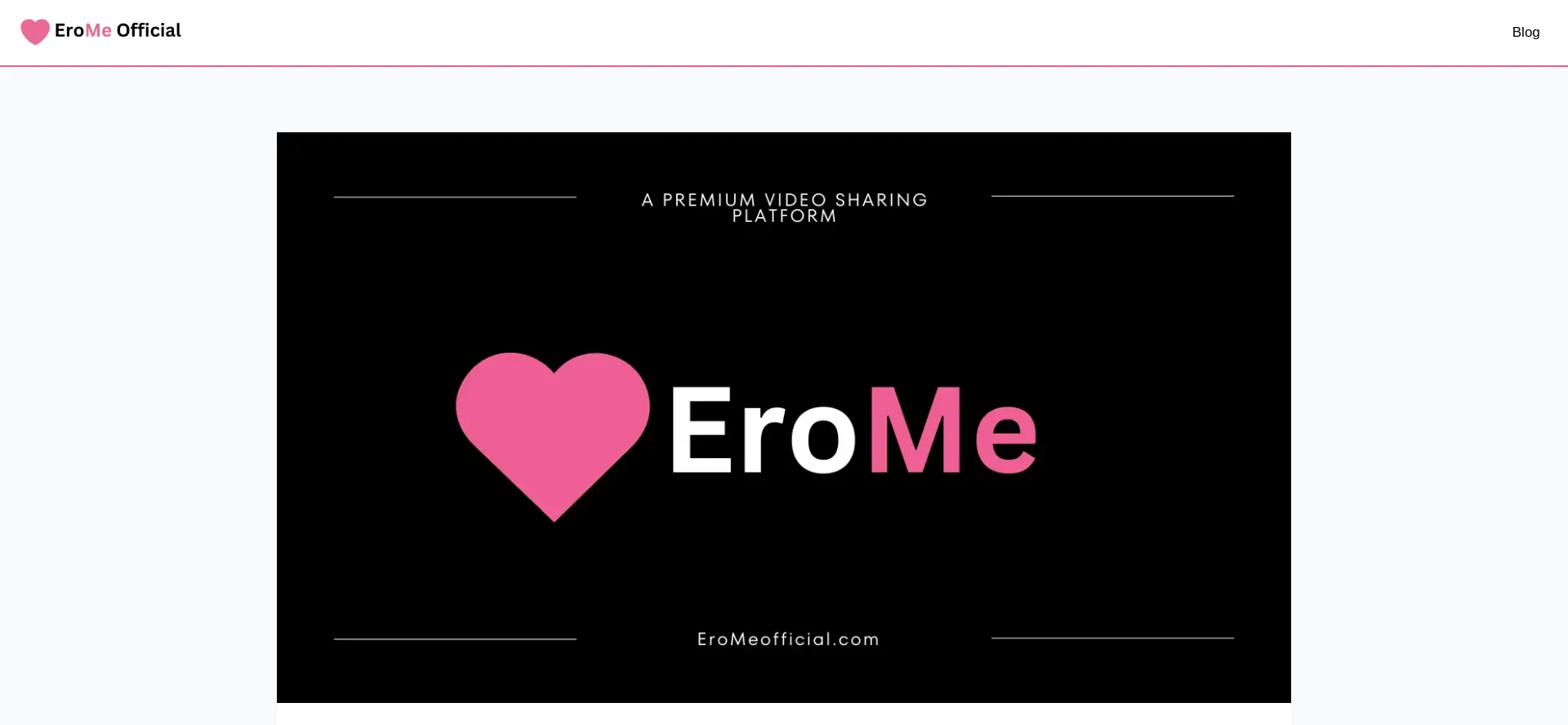 Website screenshot of Eromeofficial.com