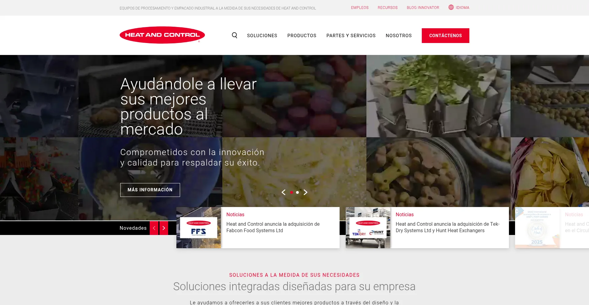 Website screenshot of Es.heatandcontrol.com