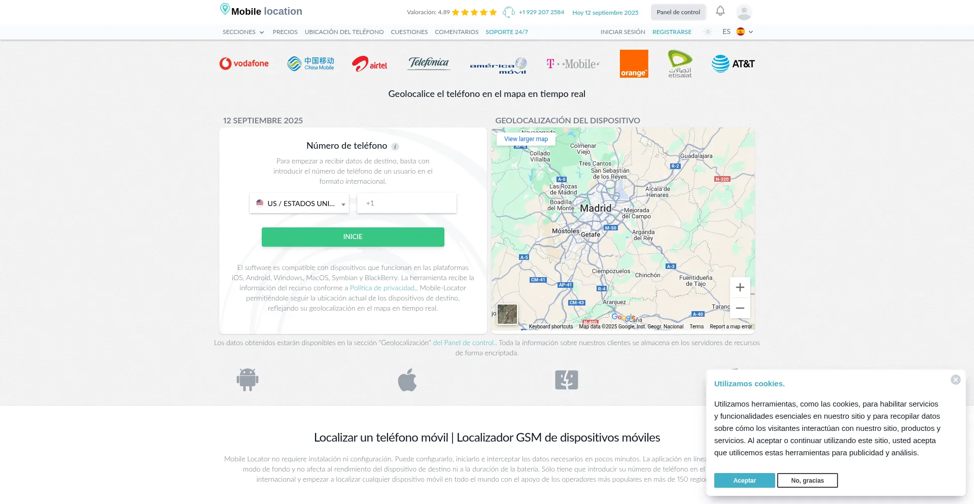 Es.mobile-location.com est-il Sûr et Fiable ?