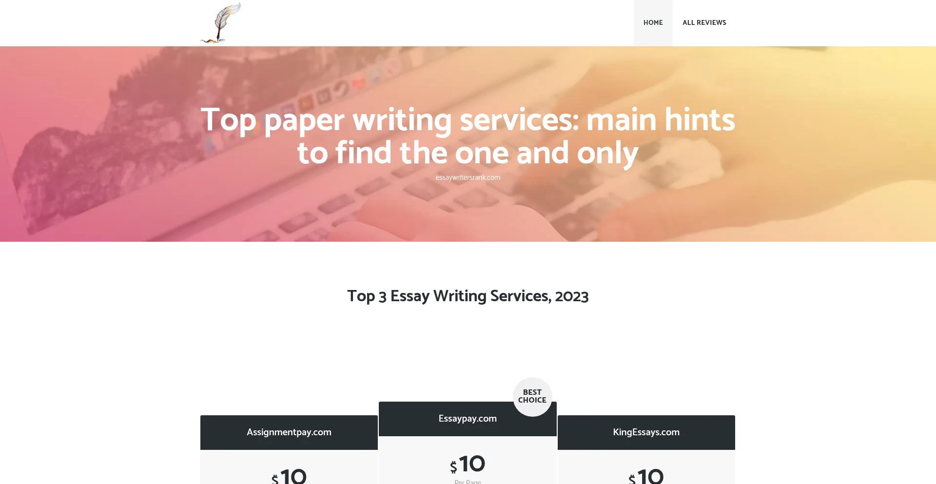 Essaywritersrank.com