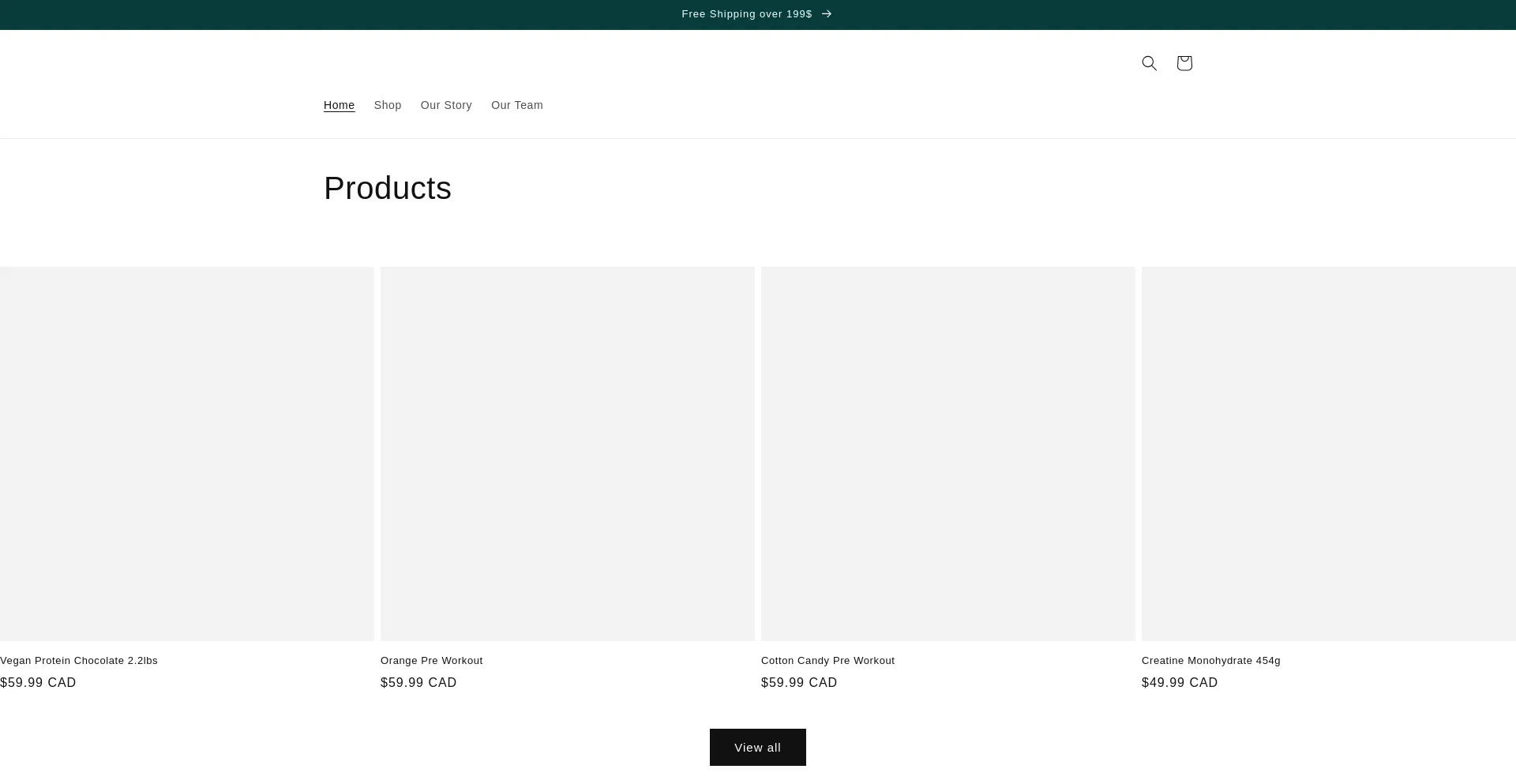 Website screenshot of Essentialsnutrition.com