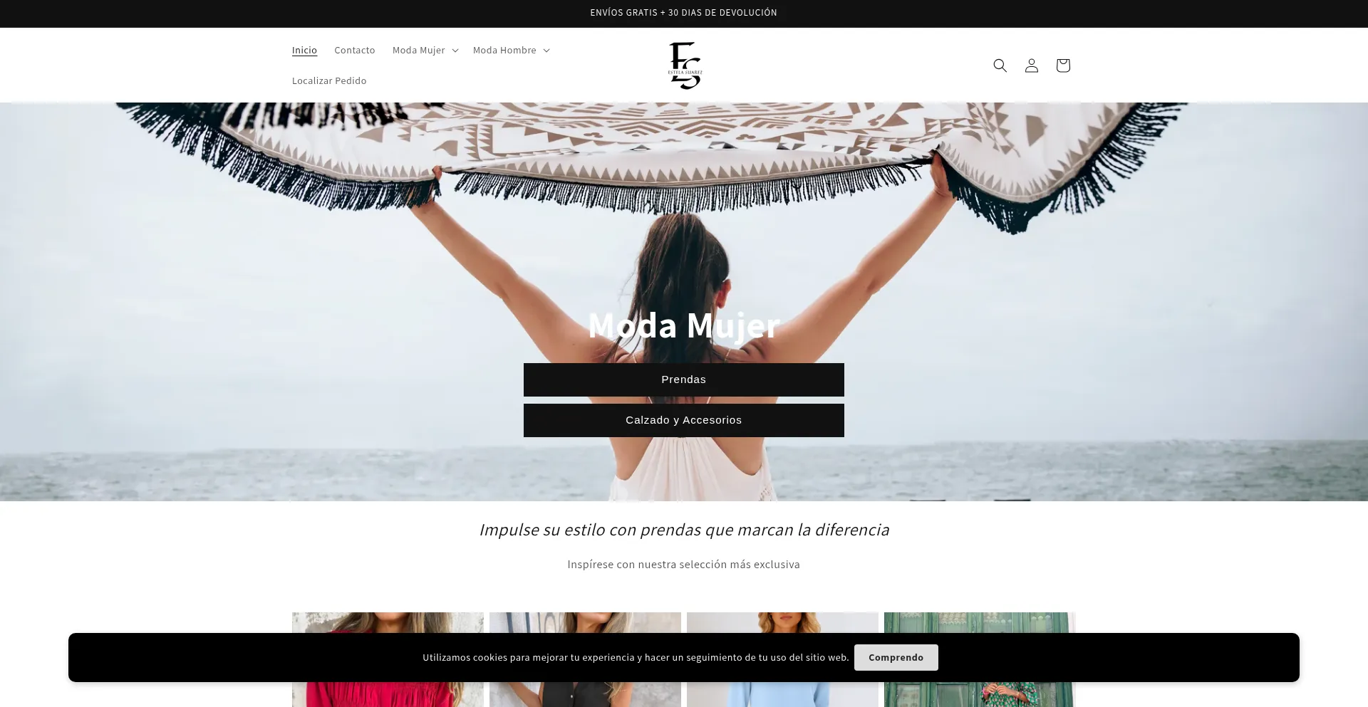 Website screenshot of Estela-suarez.com