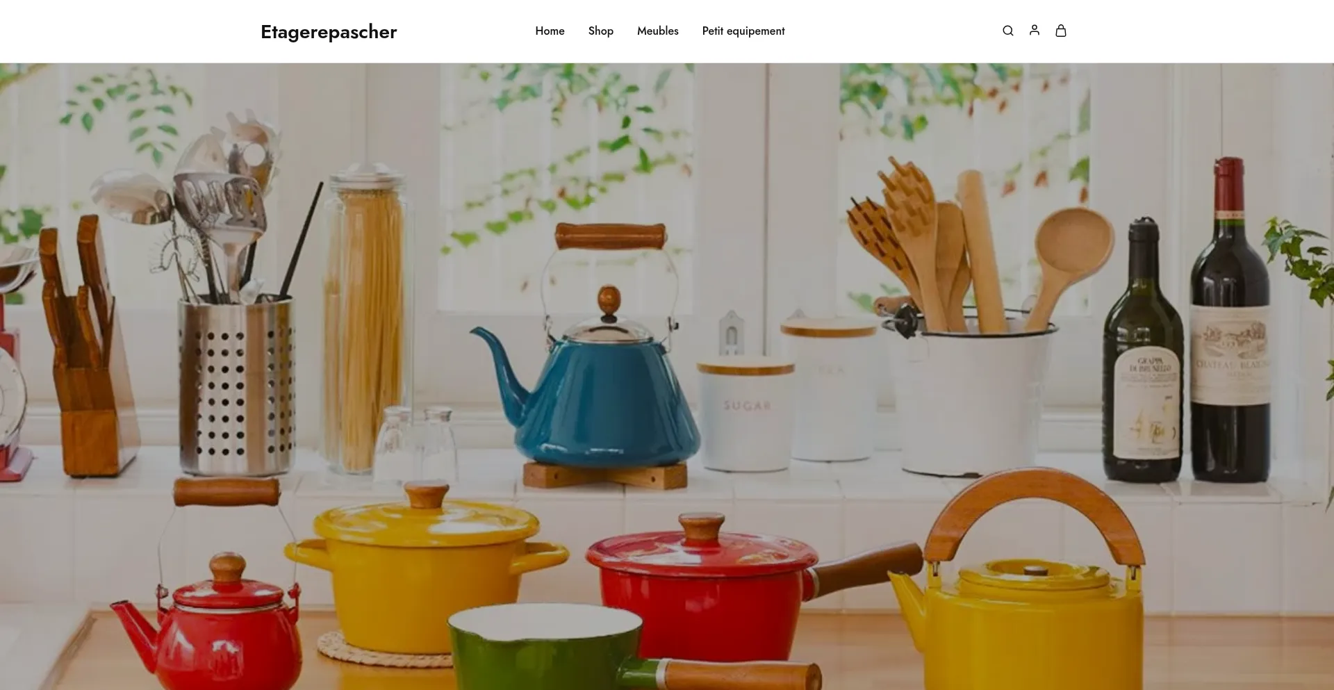 Website screenshot of Etagerepascher.com