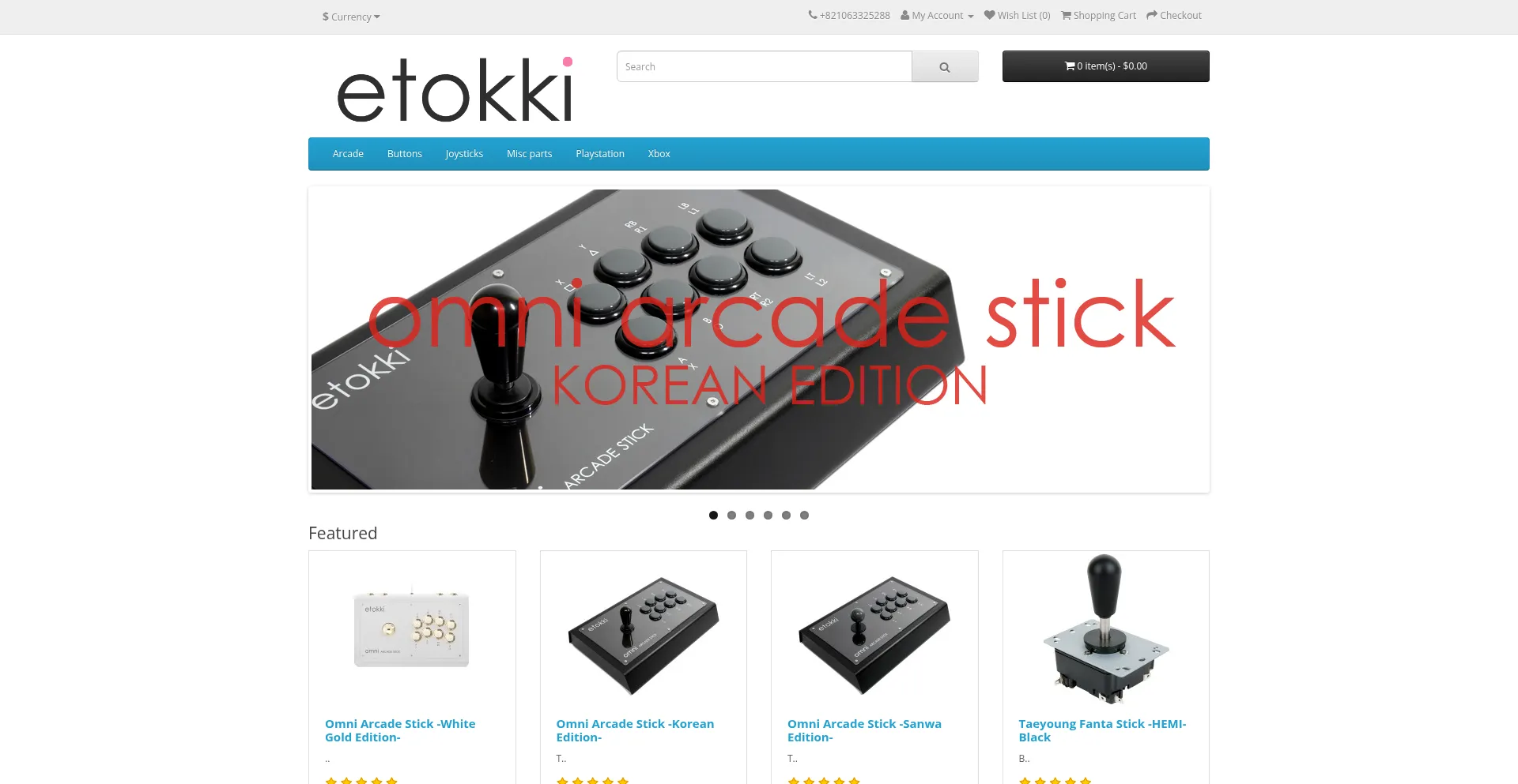 Website screenshot of Etokki.com